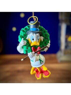 Disney Grolier "Christmas Magic" Scrooge McDuck ornament Vintage 1990's with bo
